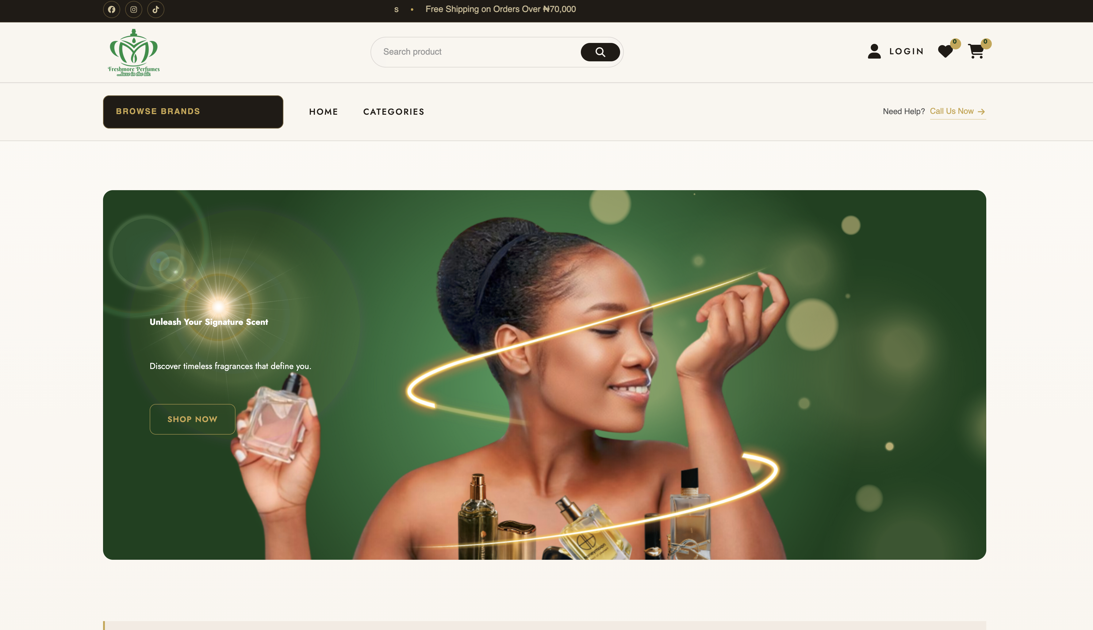 Freshmoreperfumes — Conversion-optimised e-commerce