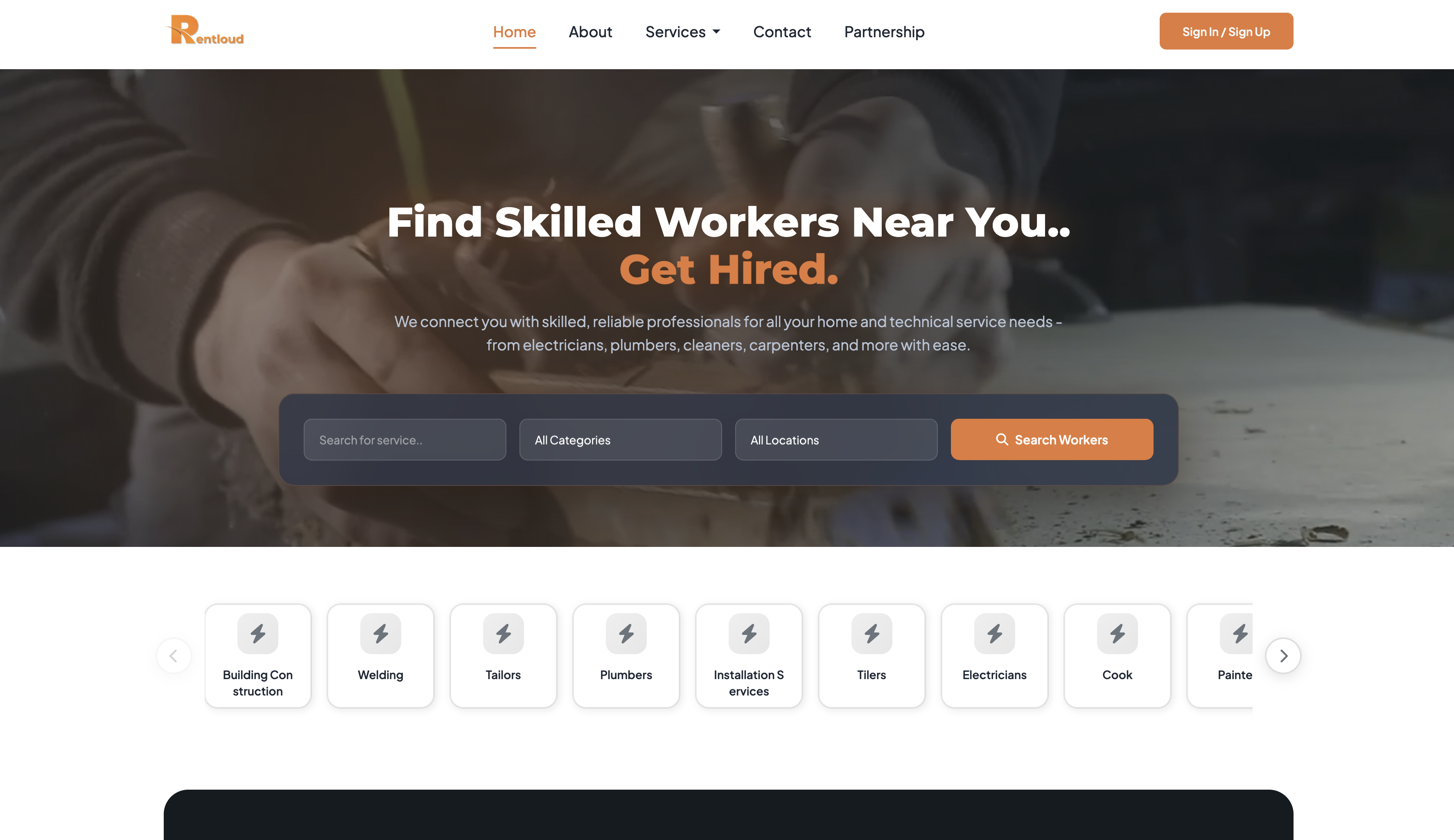 RentLoud — Nigeria's skilled-workers marketplace